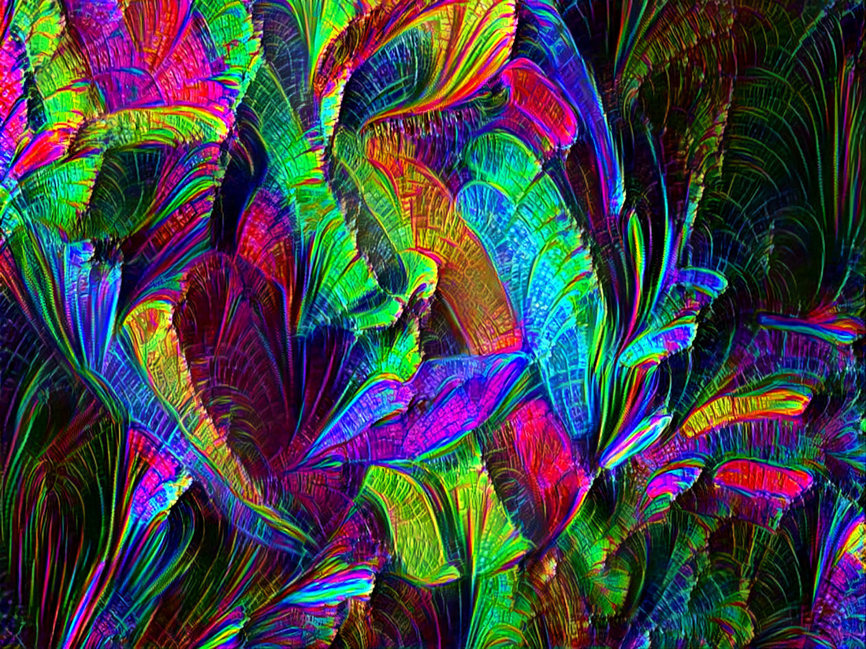 Rainbow Leaf Face