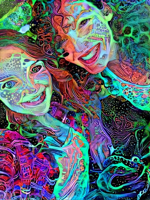 Mother Daughter Surreal Selfie