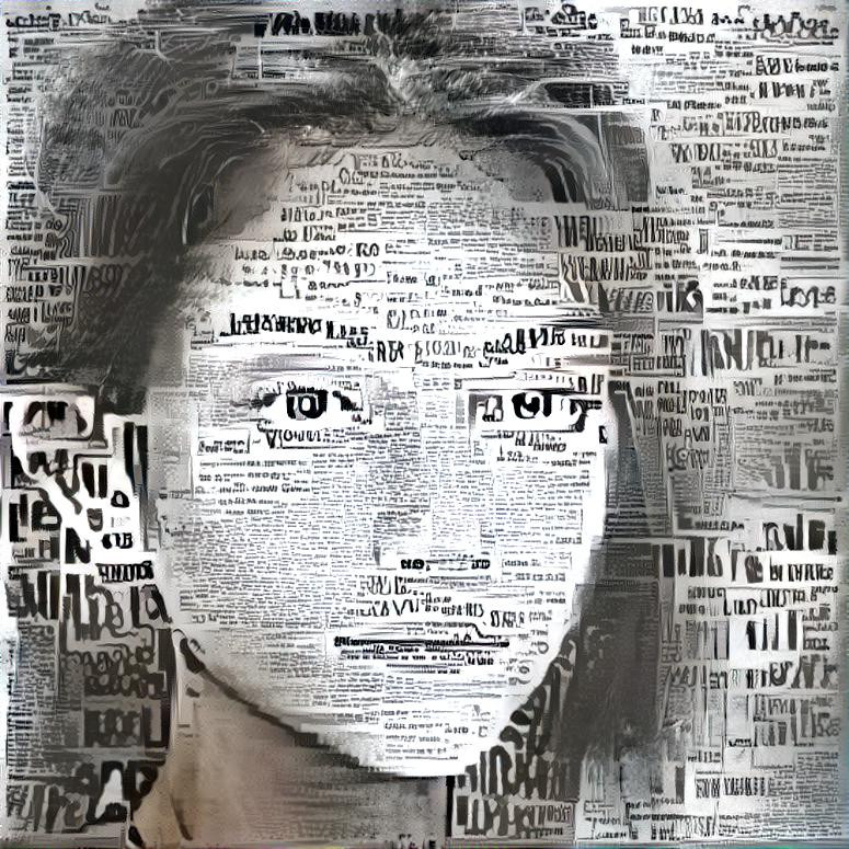 Newspaper portrait