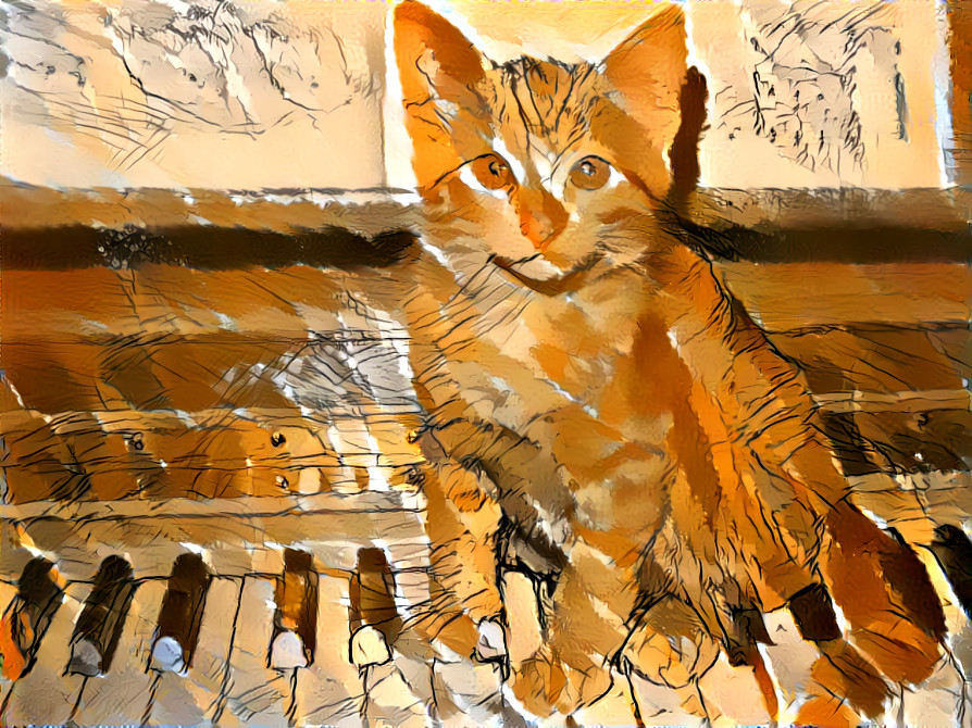 Kitten on the Keys