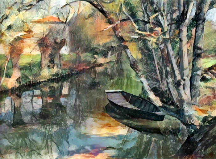 Marais Poitevin, style Cézanne