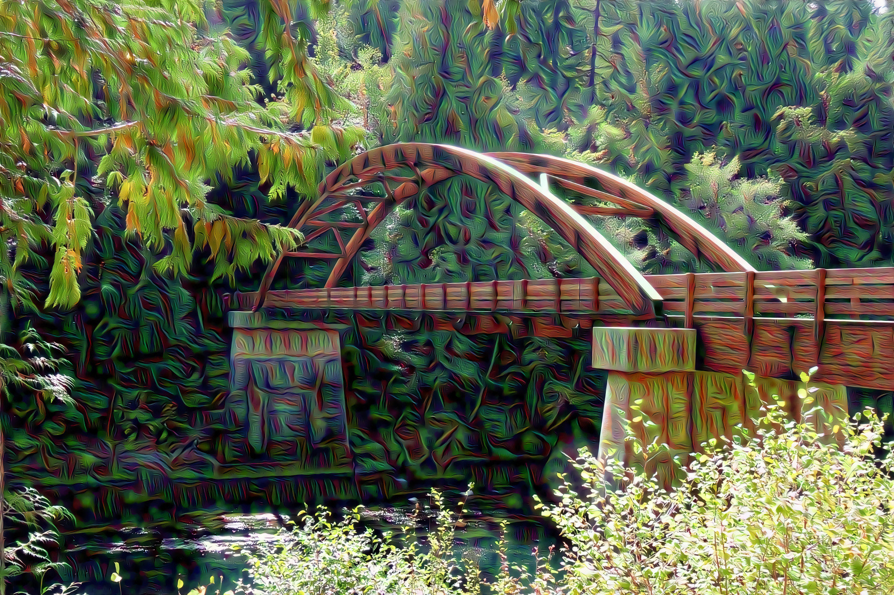 Tioga Footbridge - North Umpqua Trail