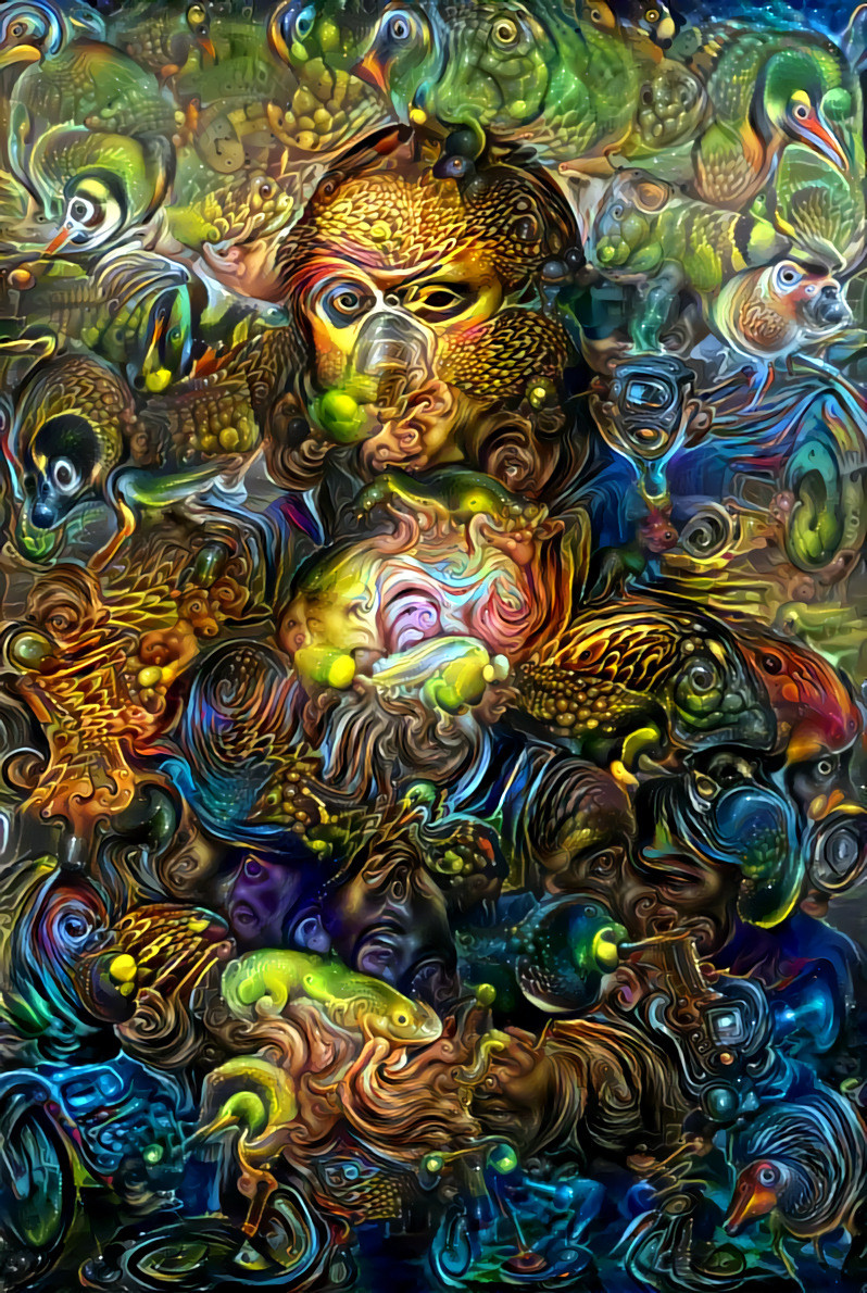 Deep Dream Mona V2"