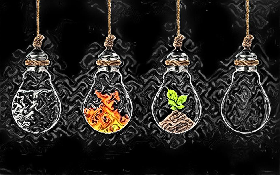 Four Elements in bulbs ...