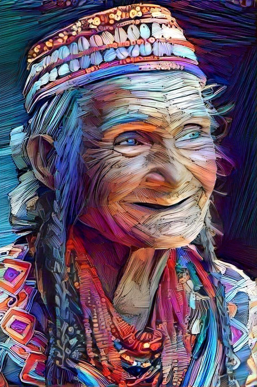 Old woman.