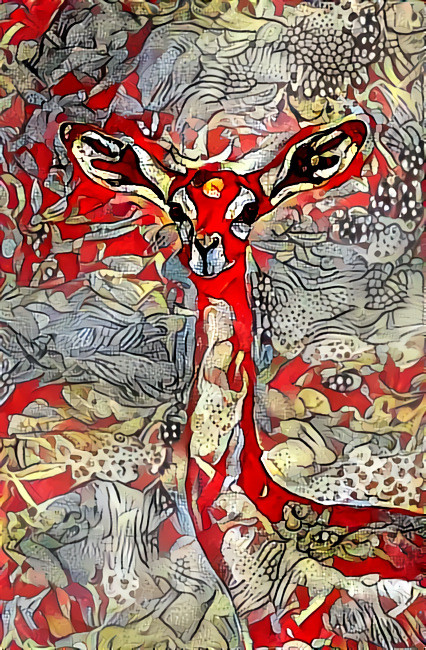 gorka gerenu, deer, red, grey