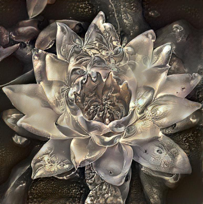 Platinum Lotus Flower