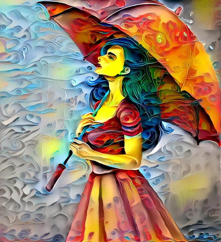 Girl with Umbrella