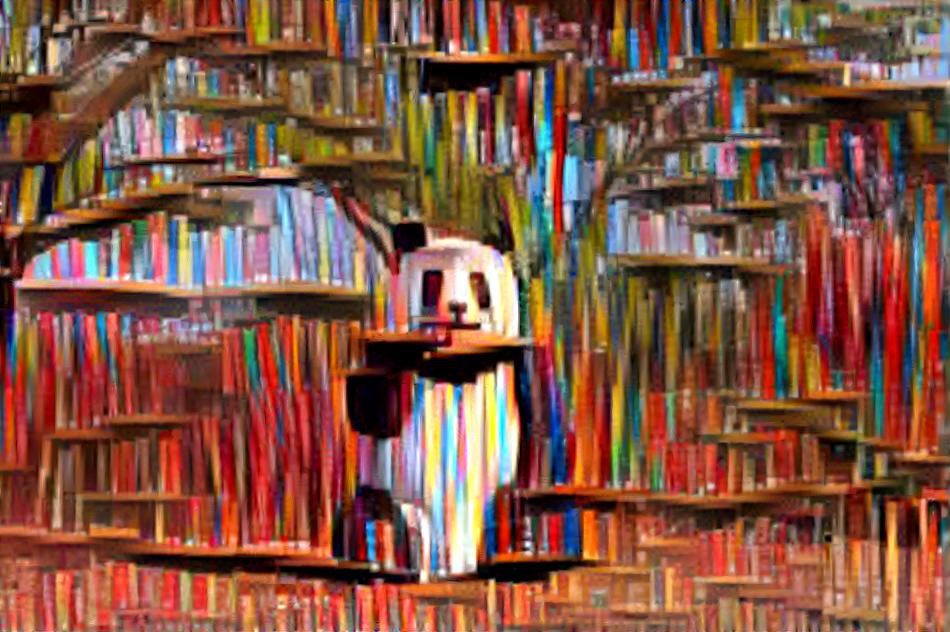 Panda Book Wall