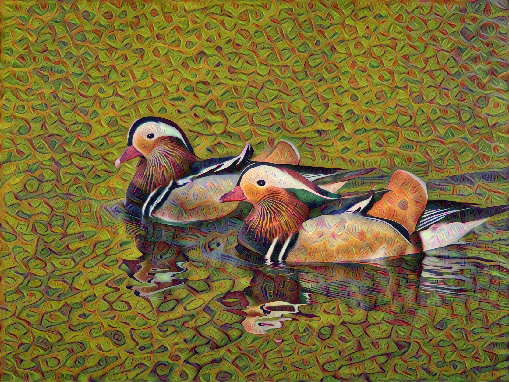 Mandarin Ducks, Asia