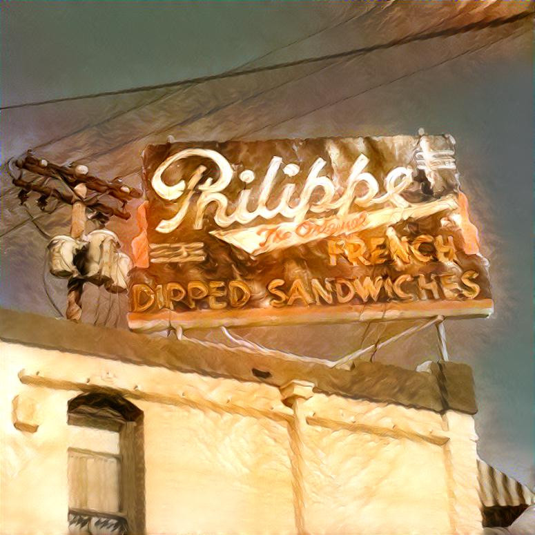 Philippe, Beef Dip Sandwich. Los Angeles, Ca. USA