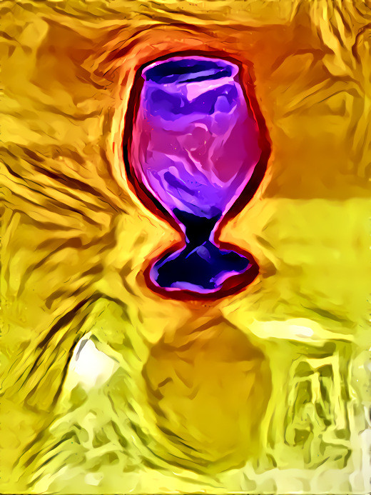 Drinking IPA from a Goblet (Thermal Image)