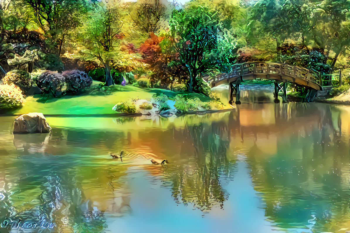 Japanese Garden area at Missouri Botanical Gardens in St. Louis