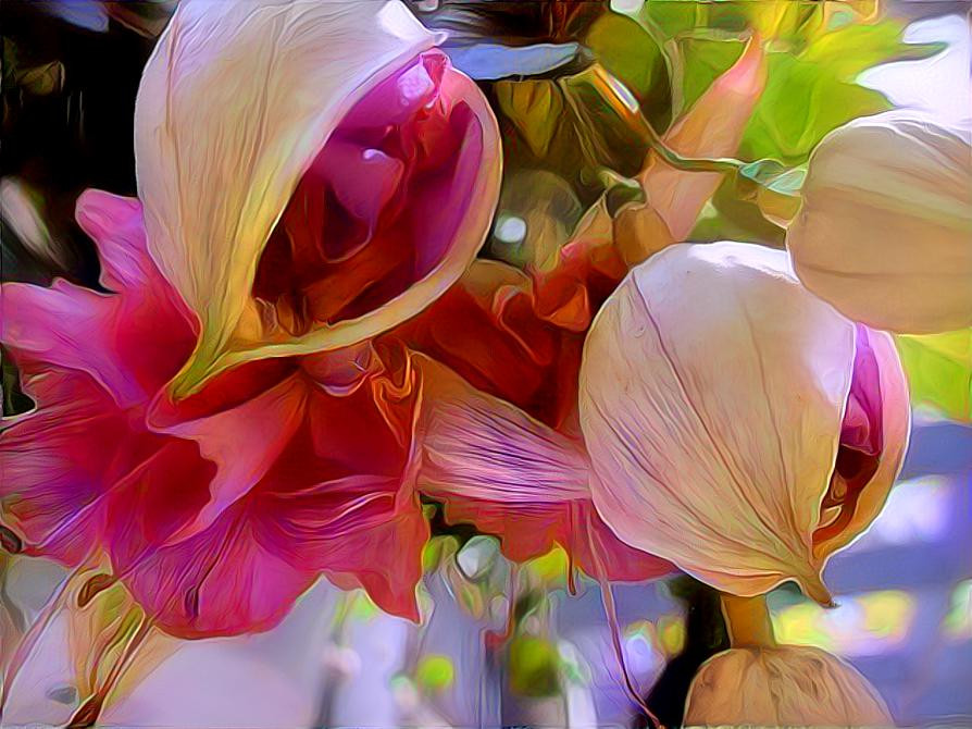 Pretty - Emerging, Pink Flowers