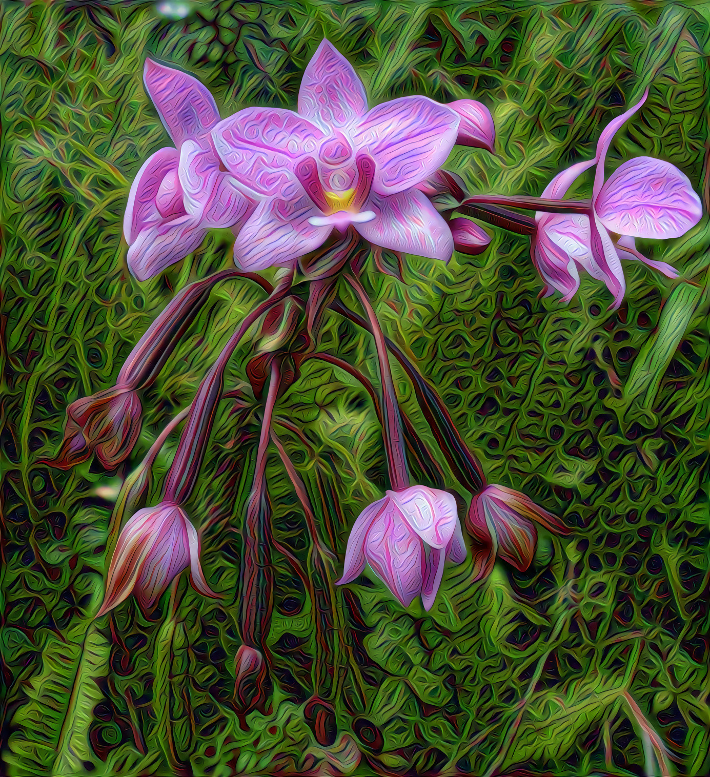 Wild Purple Orchid, Island of Martinique