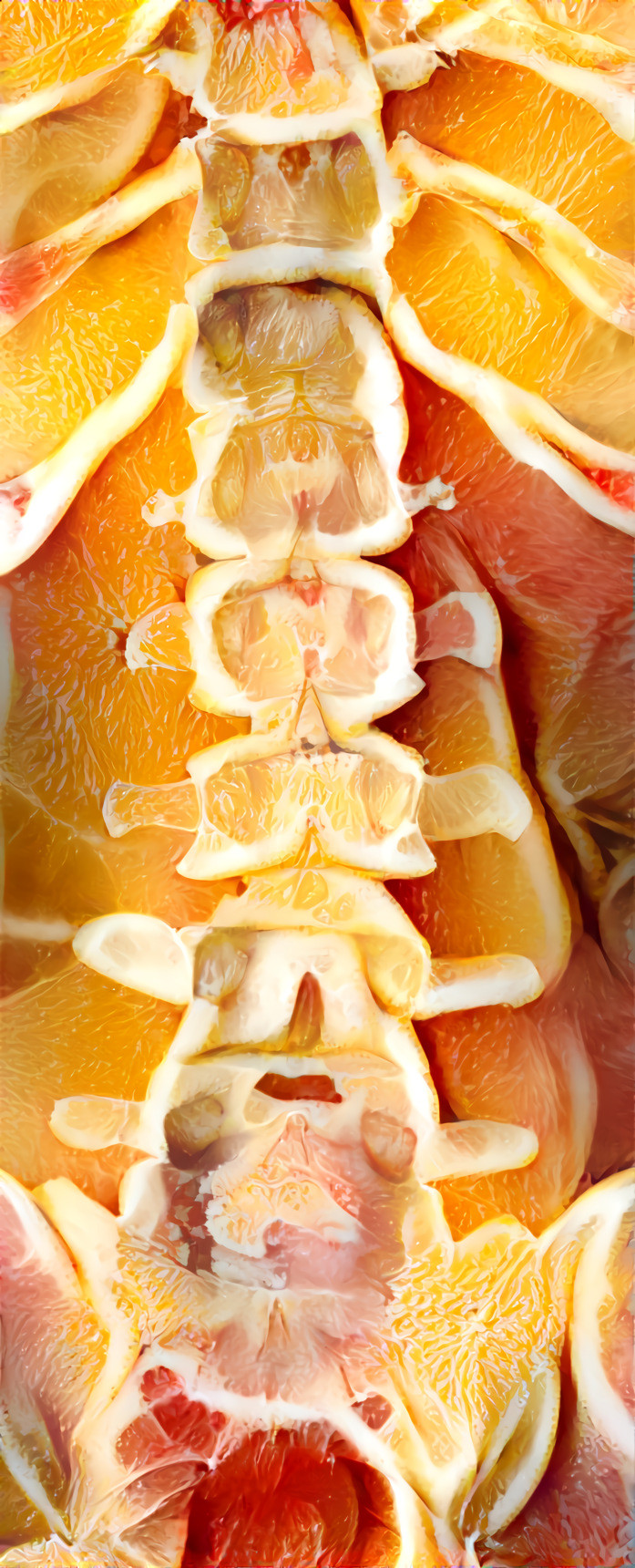 spine x-ray retextured - oranges