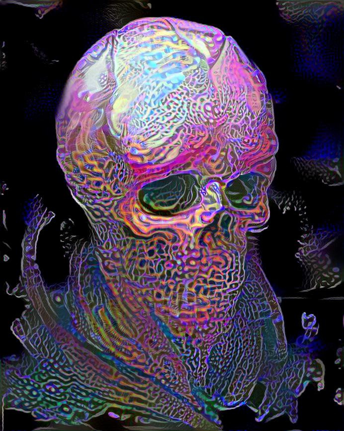 trippy skull