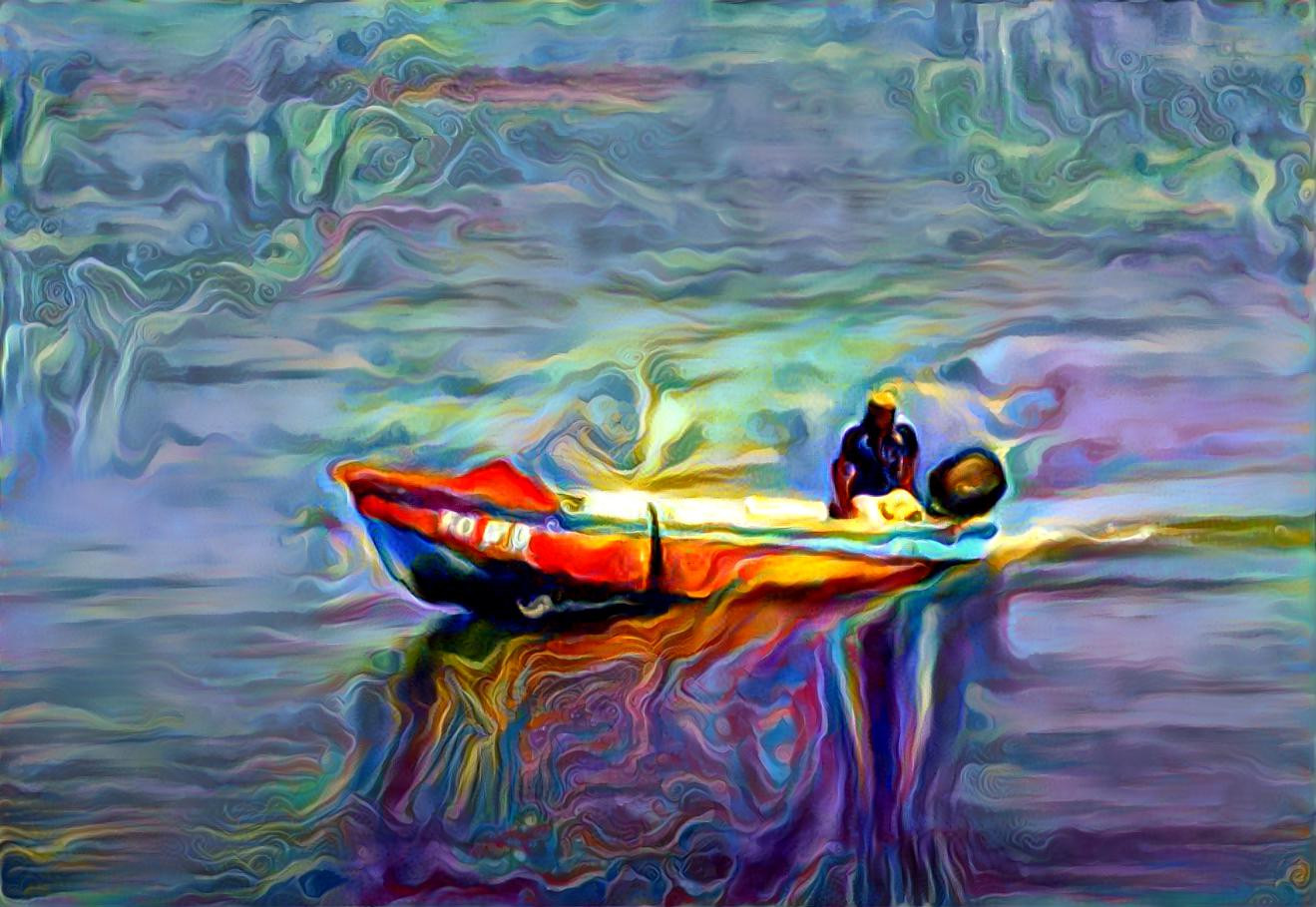 Boat on the sea