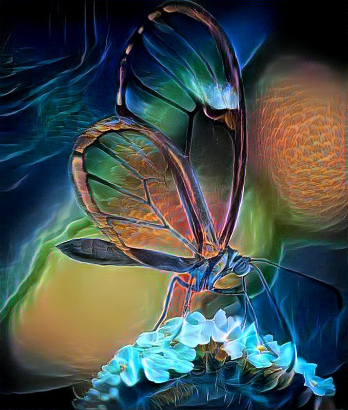 Glass butterfly