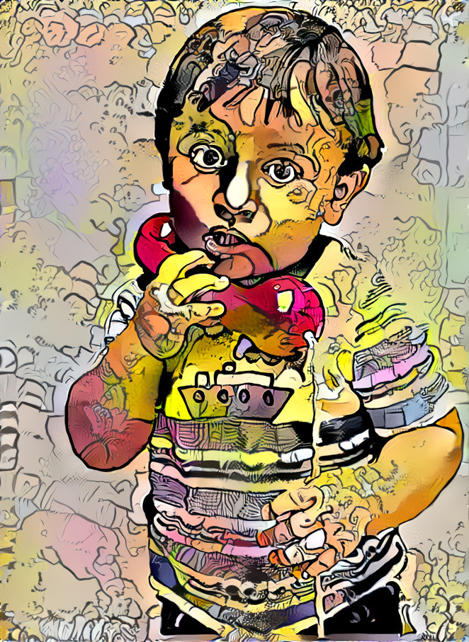 My caricatured grandson