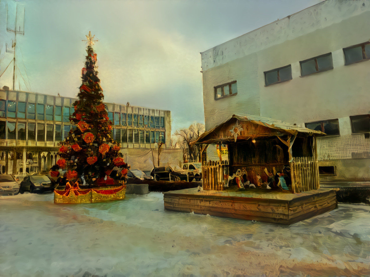 One more Xmas pic, from a square in my hometown