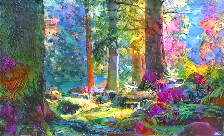 Colourful forest