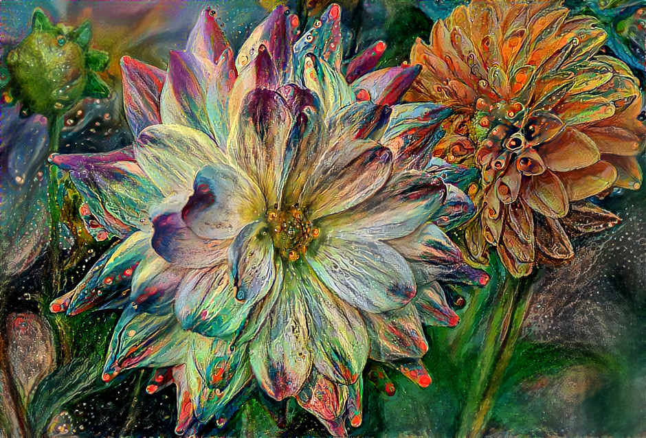 Distressed Dahlias