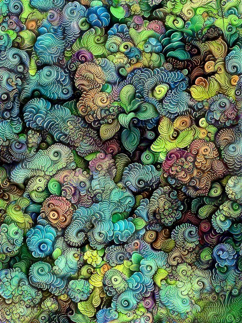 Flowers in a Swirl