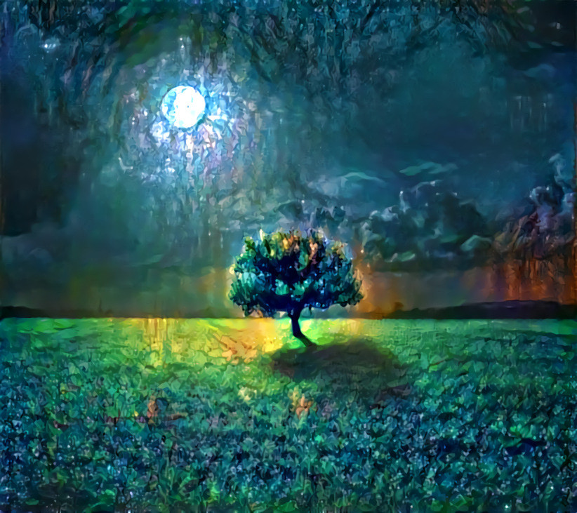 A Tree in the Moonlight