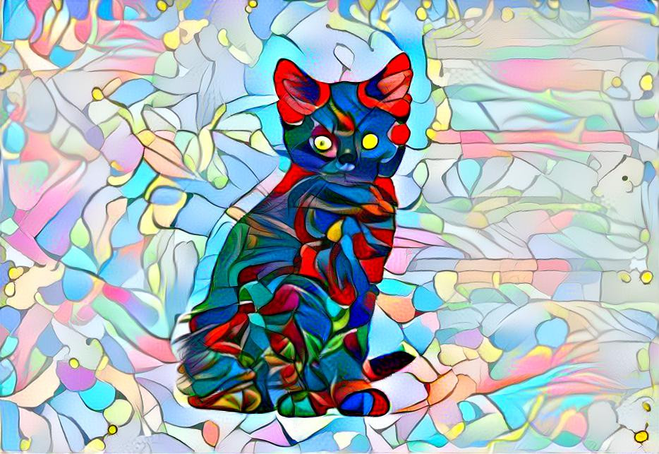 colorful cat