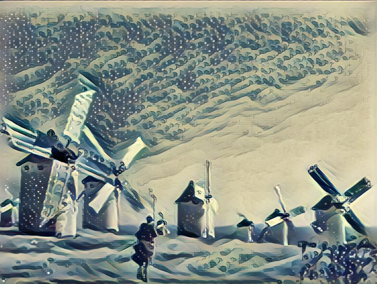 Quijote ante los molinos