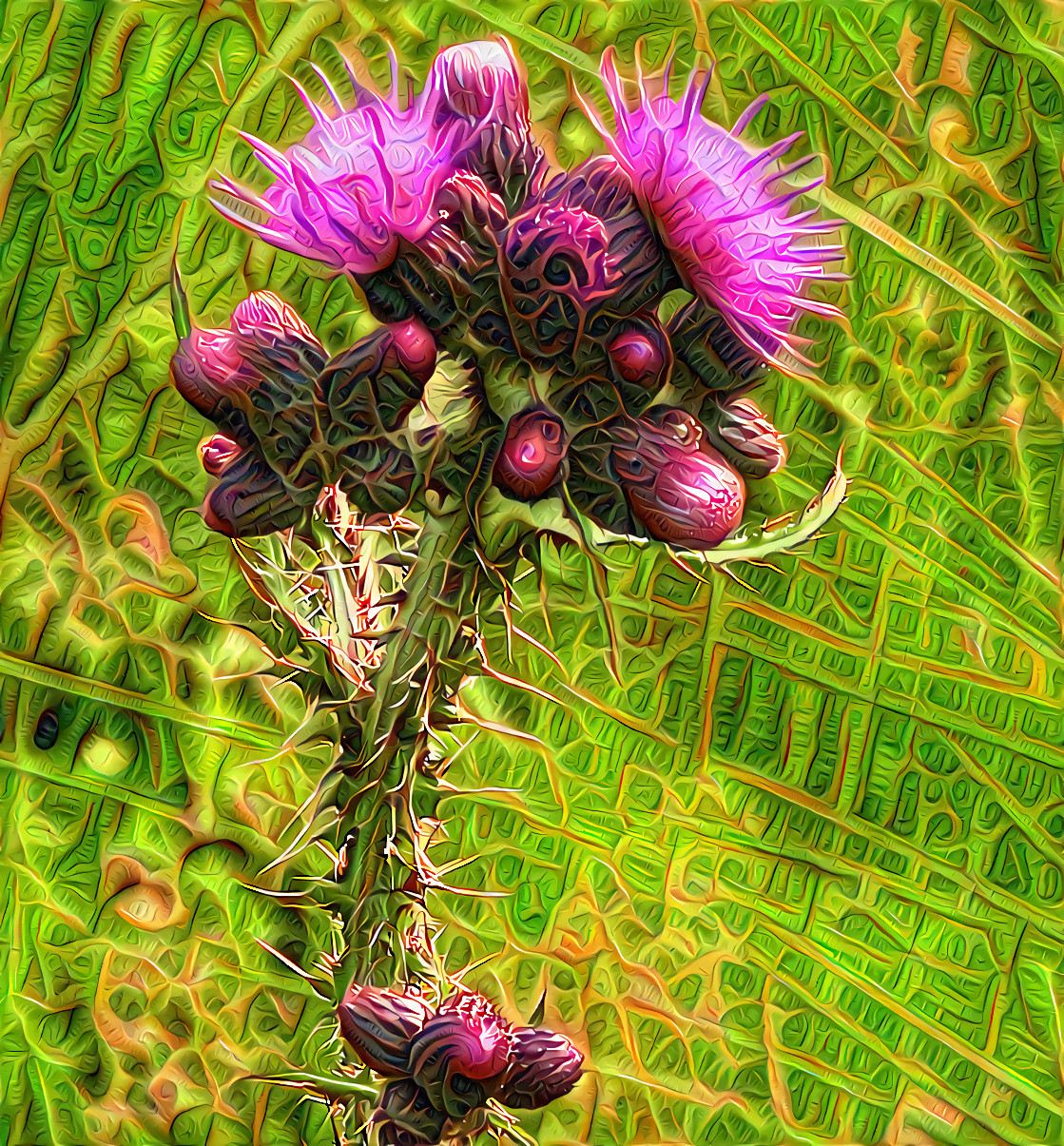 Thistle at Duart Castle