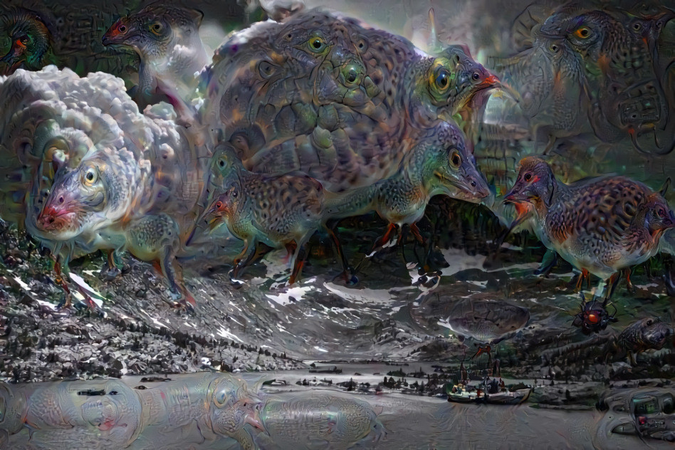 Alien Quail invade the world of Ansel Adams