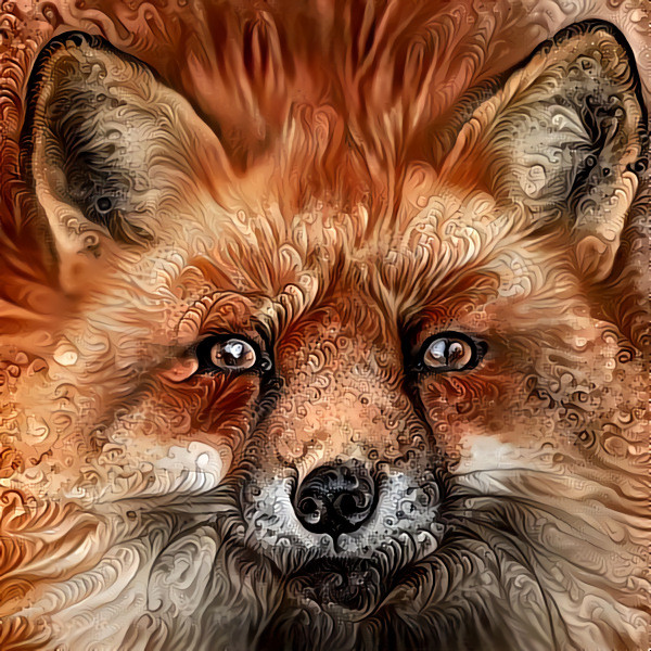 Deep Dream: Red Fox (Ver.6)