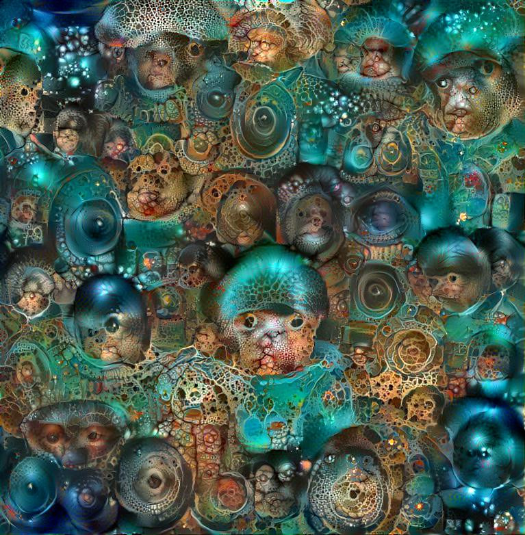 Deep Dream Deep Style mashup pattern- NEAT!