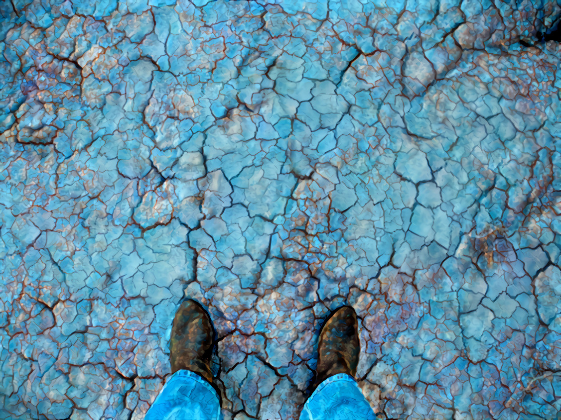 Self Portrait, Badlands, South Dakota