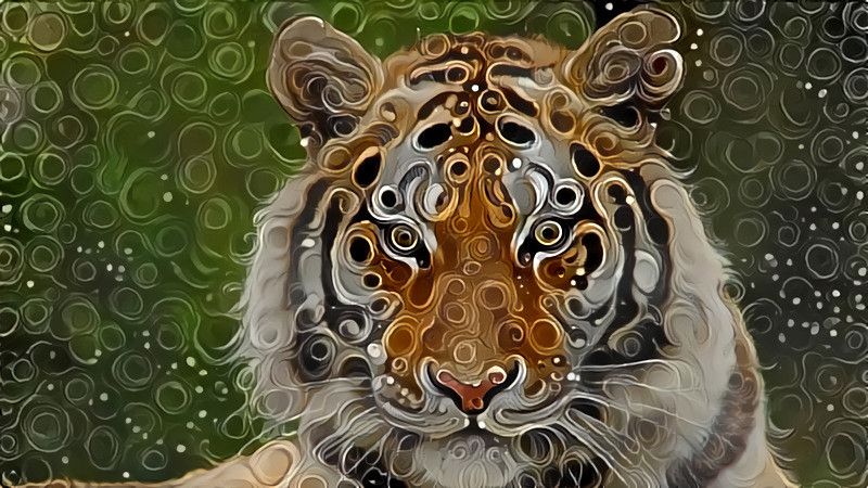 Deep Dream: Tiger (Ver.3)