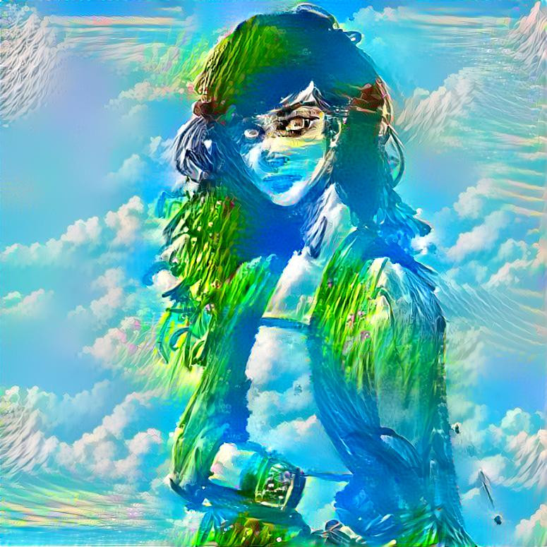 Seaweeds Girl in the Clouds