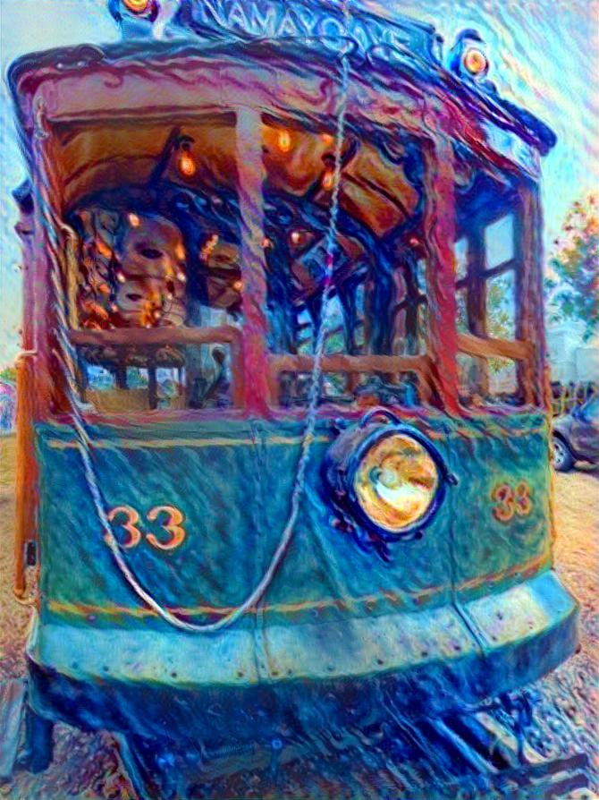 Street Car deep dream 1