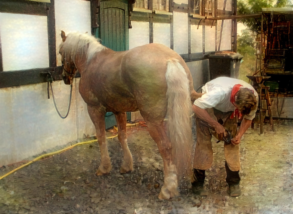 Blacksmith (my only photo of a horse)