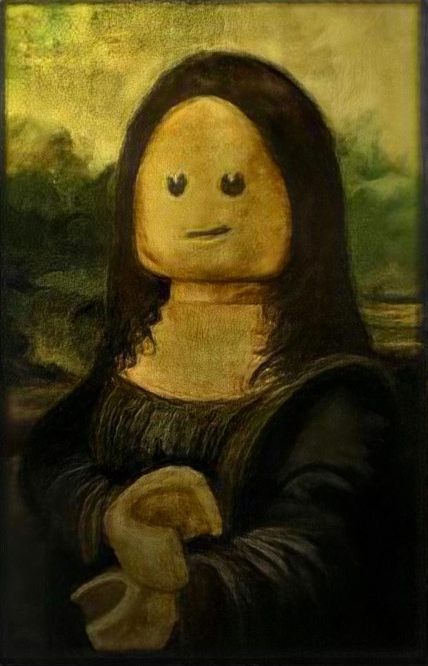 Minifigure Mona Lisa