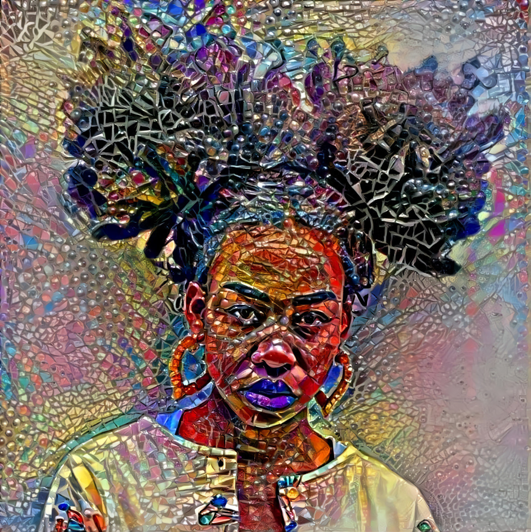 afro glass II