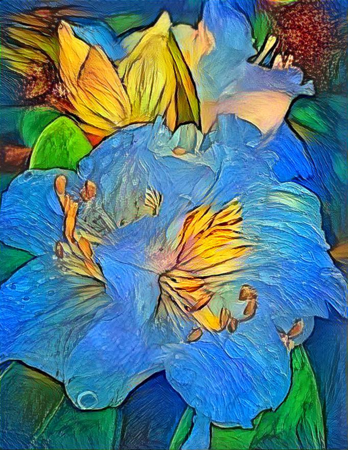 Blue flowers 