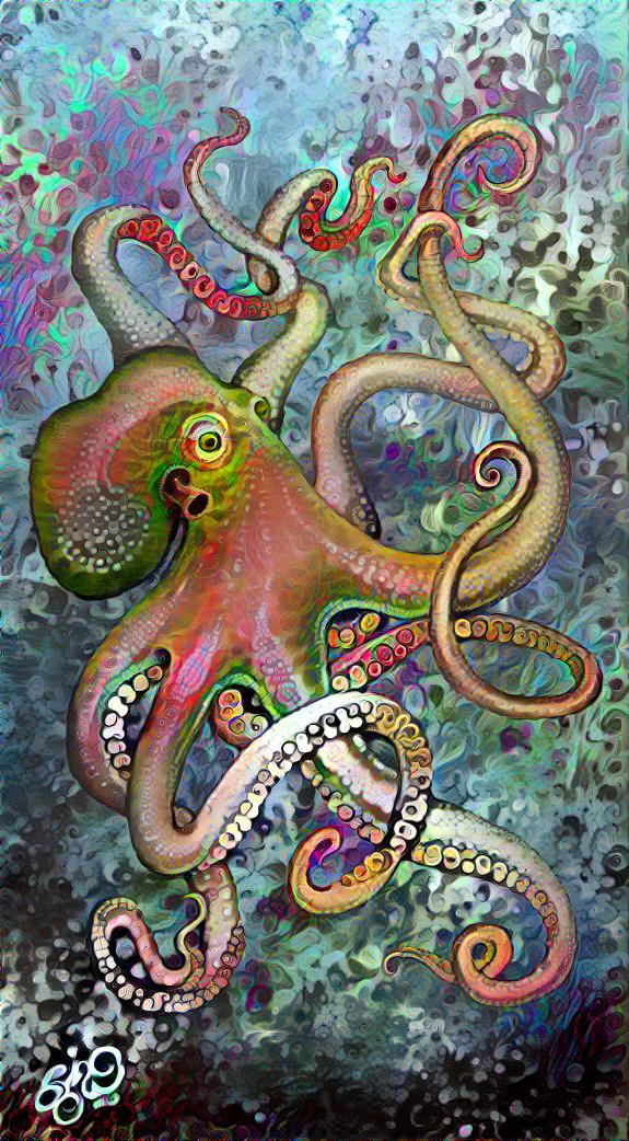 Resilience Defined!    (from my painting of an octopus!)