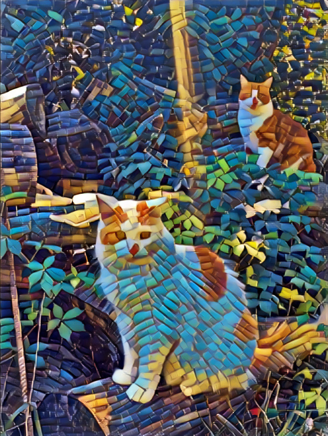 Mosaic cats