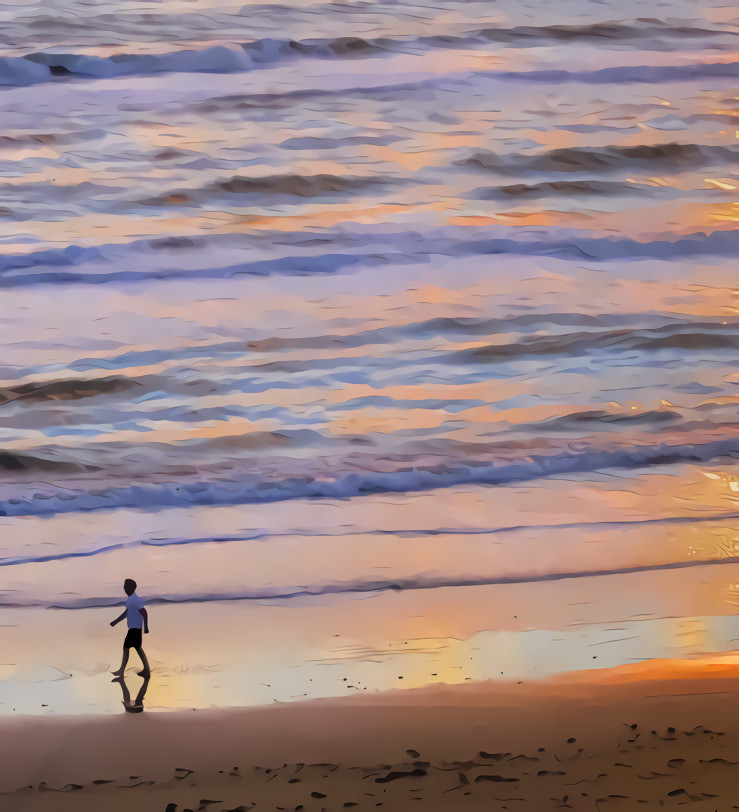 Sunrise Walk on the Gulf