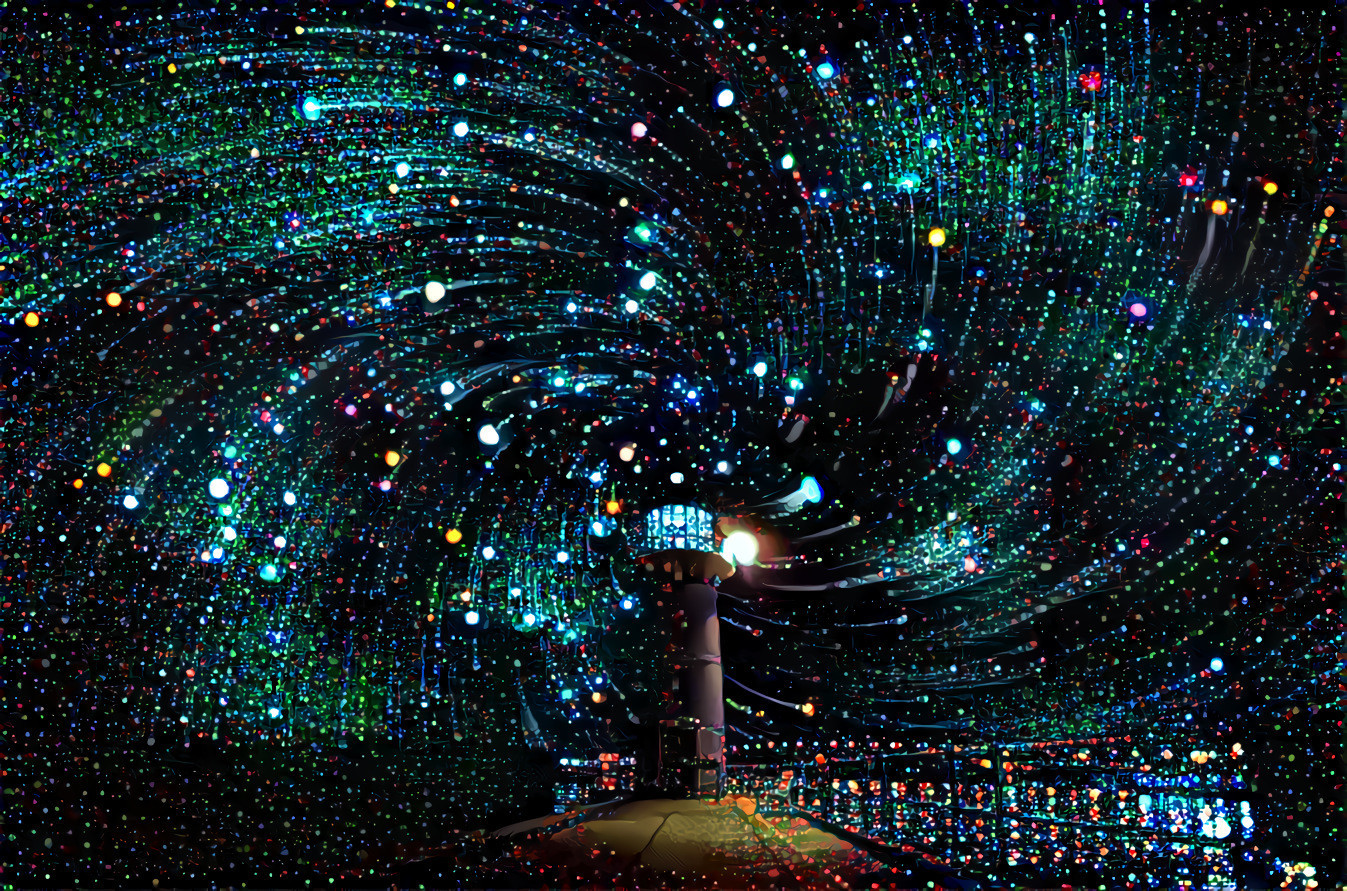 Beacon of Hope ~ Source image courtesy of Photographer Justin Ng \ Style - Infinity Mirrored Room by Artist Yayoi Kusama