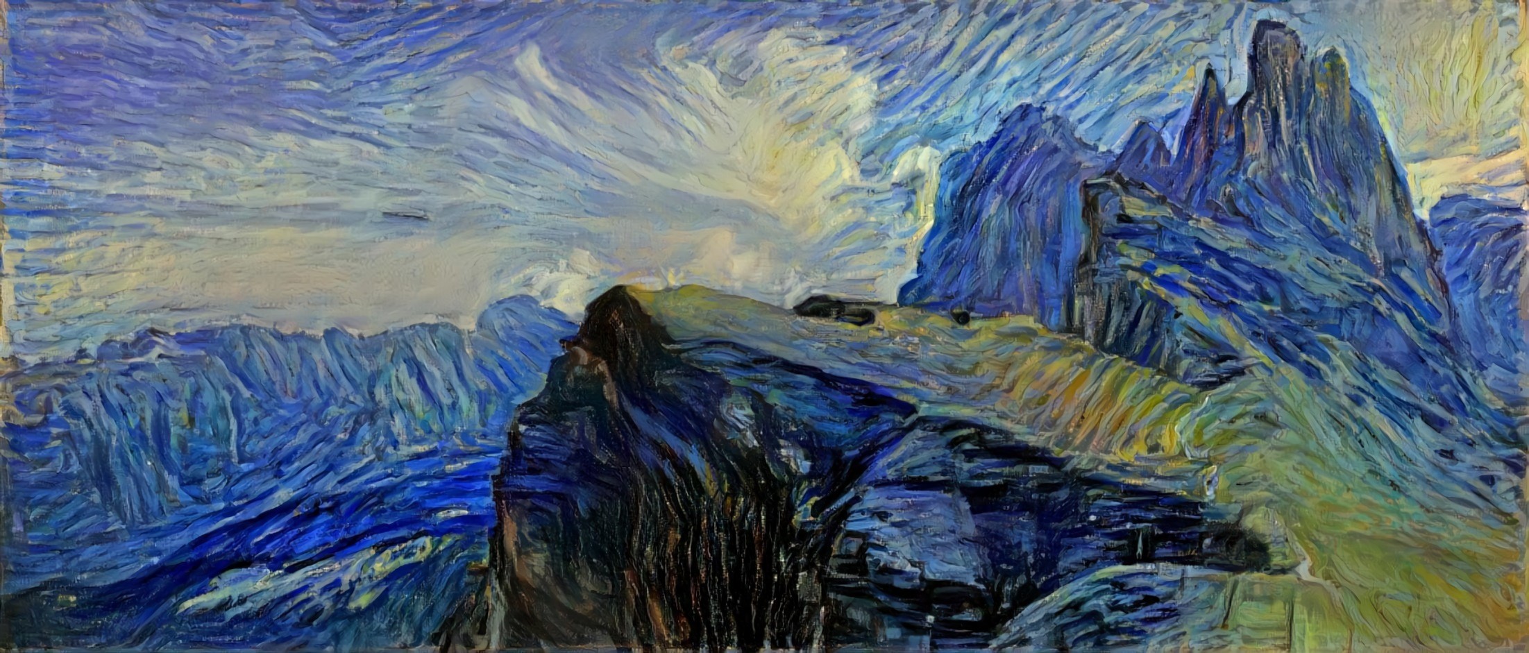 Seceda a la Van Gogh