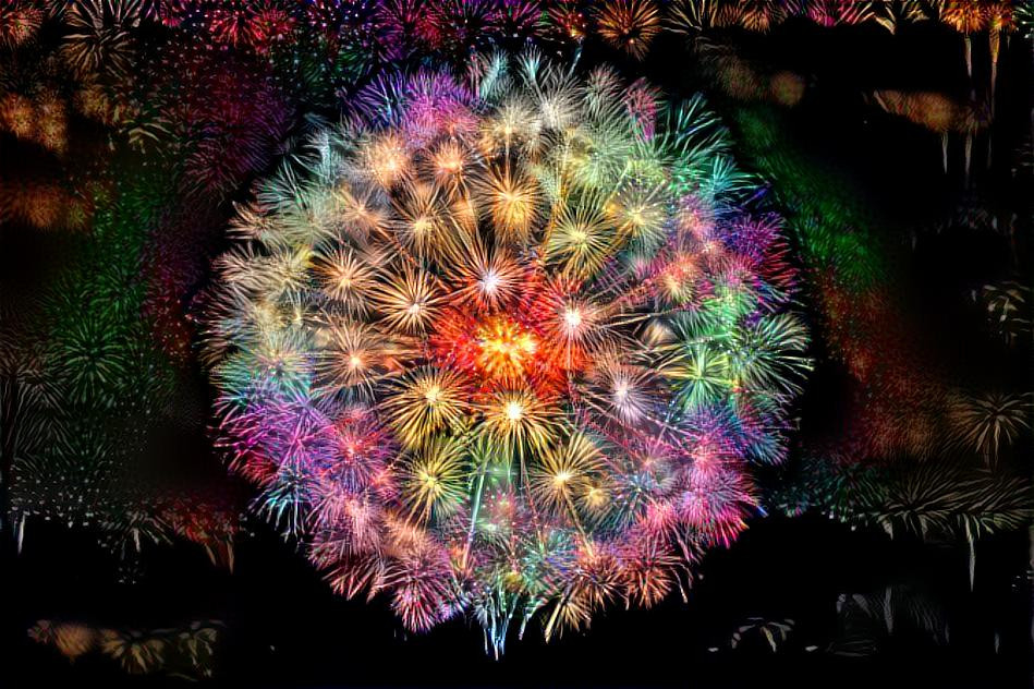 Firework dandelion