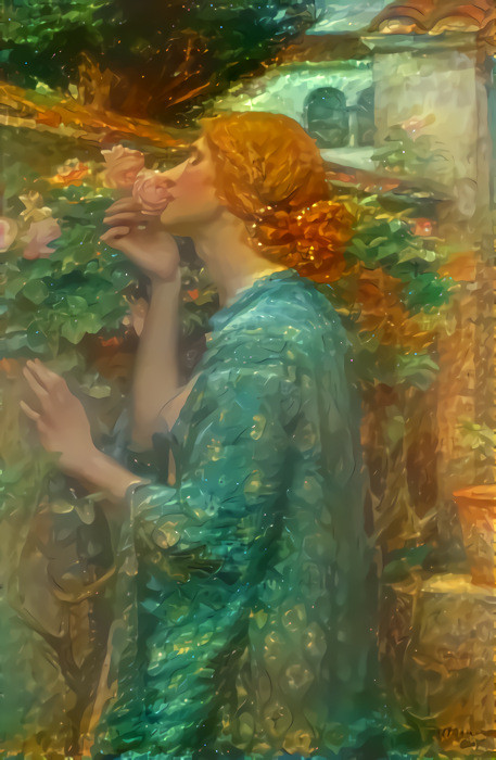 The Soul of the Rose by John William Waterhouse + The Sower of the Systems by George Frederic Watts